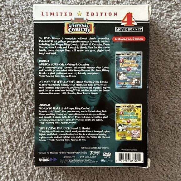 Classic Comedy Limited Edition 4 Movie Box Set of two DVDs - Picture 2 of 8